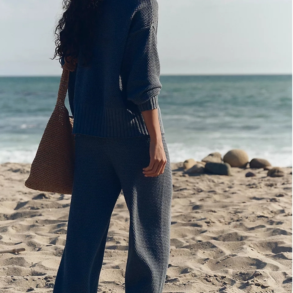 FP Movement by Free People Textured Knit Jogger set in grey - Picture 4 of 4